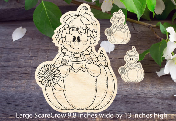Download ScareCrow Fall Decor Laser - Decor Collection
