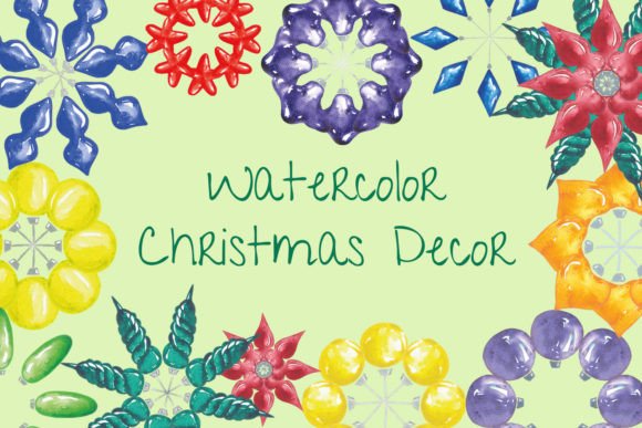 Download Watercolor Christmas Decor - Decor Collection