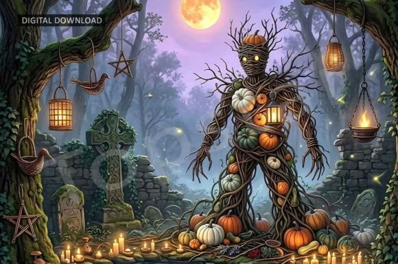 Download Halloween Woodland Decor Scarecrow Tree - Decor Collection