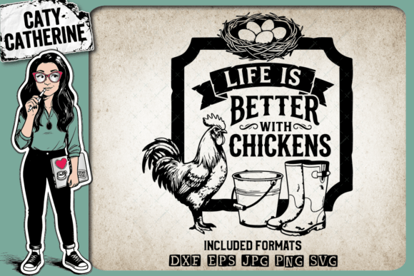 Download Life is Better with Chickens Farm Decor - Decor Collection