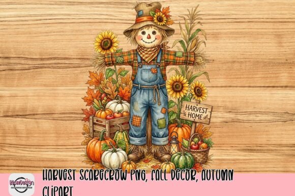 Download Harvest Scarecrow PNG, Fall Decor, Autumn Clipart - Decor Collection