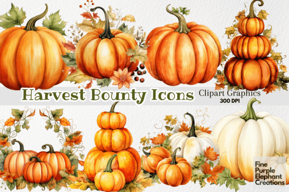 Download Watercolor Fall Autumn Decor Pumpkins - Decor Collection
